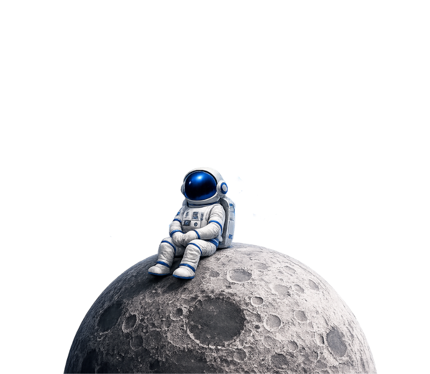 astronauta sobre la luna